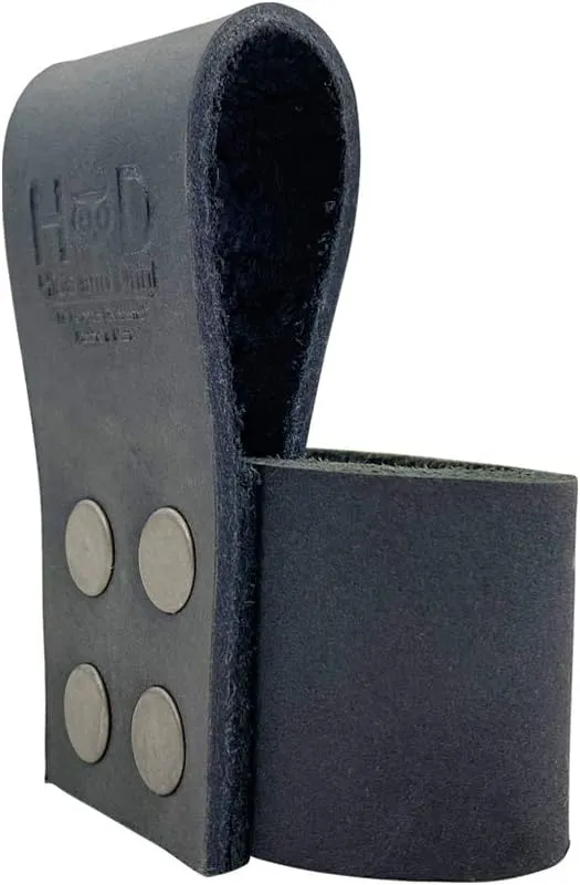 Hide & Drink, Hammer Holder with Belt Loop, Waist Axe Holster, Rustic Tool Organizer, Woodwork, Thick Full Grain Leather, Handmade