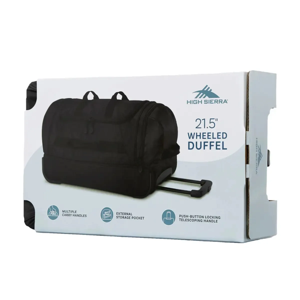 High Sierra Boxed 55 cm Carry-on Wheeled Duffle - Black