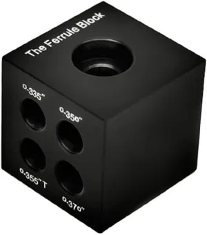 Hireko The Ferrule Block (Ferrule Installation Tool and Shaft Tip and Butt Measurement Gauge) Black