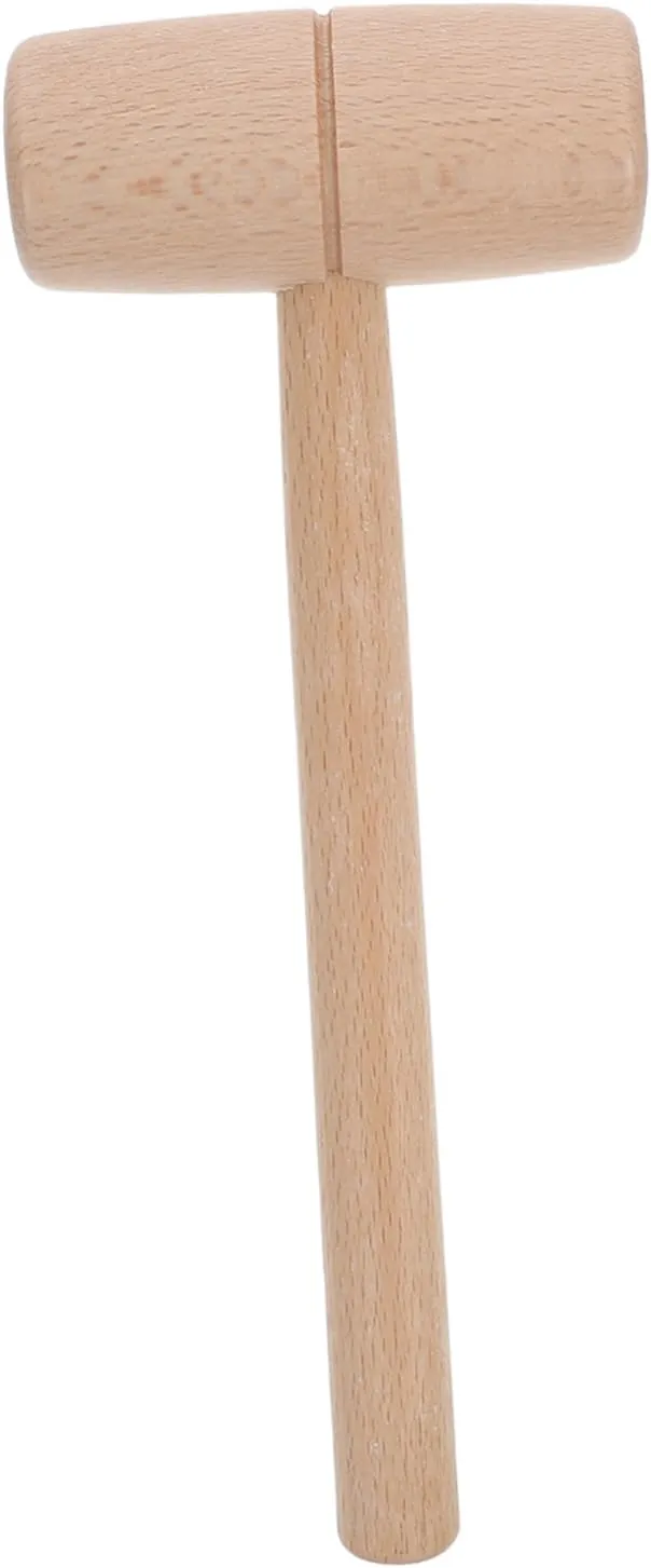Homoyoyo Leathercraft Tools Beechwood Mallet Wood Handle for Woodworking Carving and Craft Projects