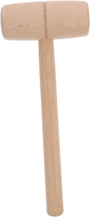 Homoyoyo Leathercraft Tools Beechwood Mallet Wood Handle for Woodworking Carving and Craft Projects