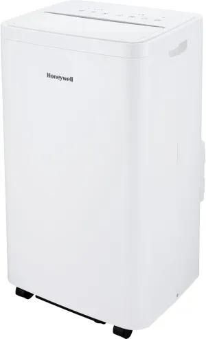 Honeywell 14,500 BTU Portable Air Conditioner for Rooms up to 700 Sq Ft, with Dual Hose & 101 Pint Dehumidifier, Includes Remote Control and Window Kit, HW4CEDVWW0, White (10,000 BTU SACC)