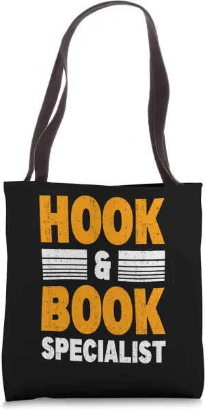 Hook And Book Specialist Funny Asset Recovery Expert Guy Tote Bag