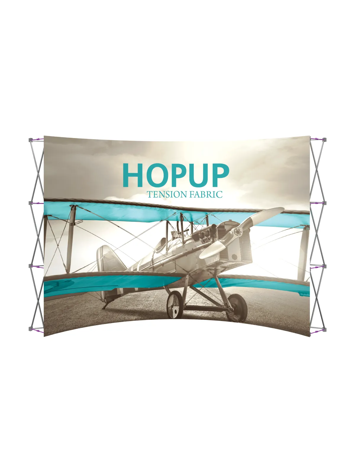 Hopup™ Curved Full Height Tension Fabric Display - 13 ft