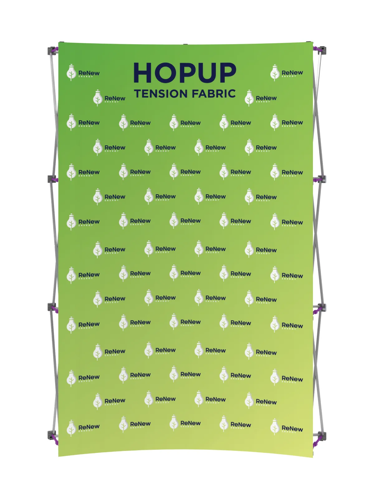 Hopup™ Curved Full Height Tension Fabric Display - 5 ft