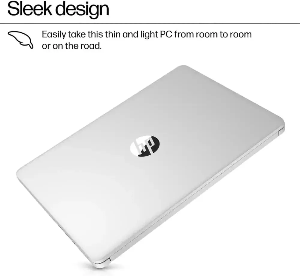 HP 14" Laptop, Microsoft 365, Copilot AI,32GB RAM, 1.1 TB Storage (128GB UFS with Skyerd 1TB Portable SSD),13th Gen 4 Cores Intel Processor, Wi-Fi 6, Long Battery, Silver,Win 11 Home
