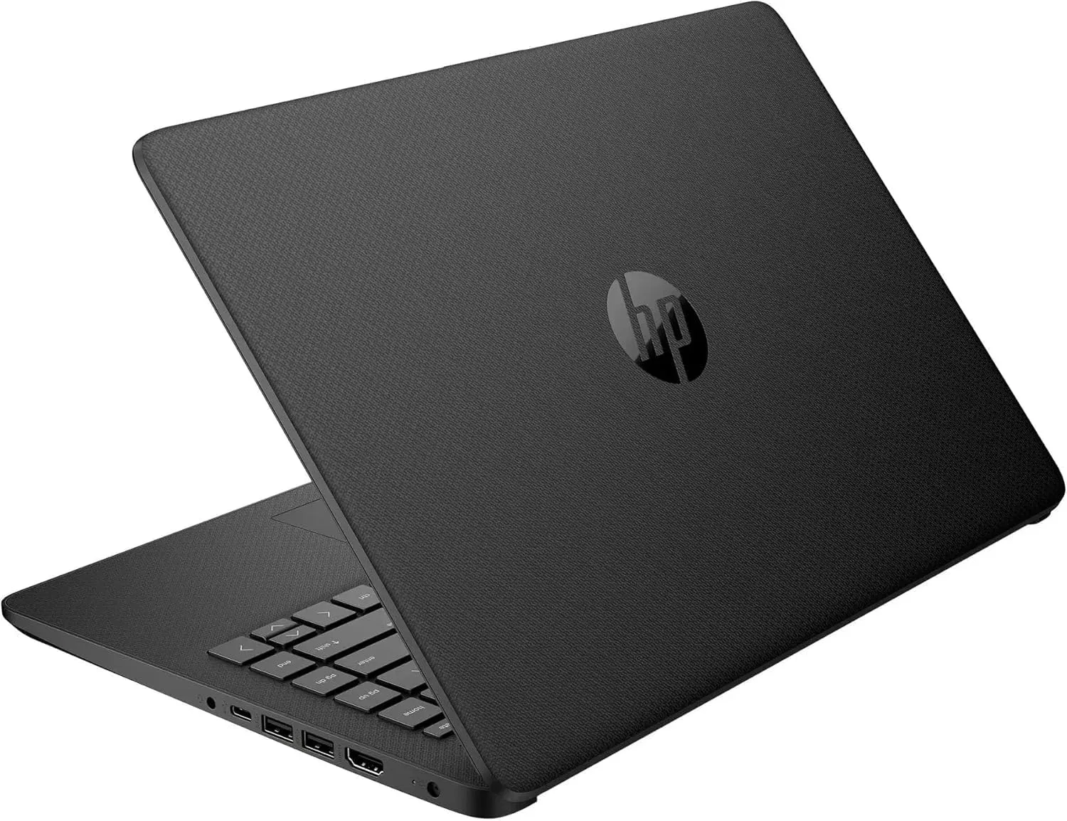 HP AI-Powered 14" HD Laptop with Microsoft Office and 1TB Cloud Storage Included for 1-Year| 16GB RAM|128GB SSD & 128GB Portable SSD| Intel 4-Core CPU| Webcam| Ultra Light|Windows 11| RK Bundle| Black