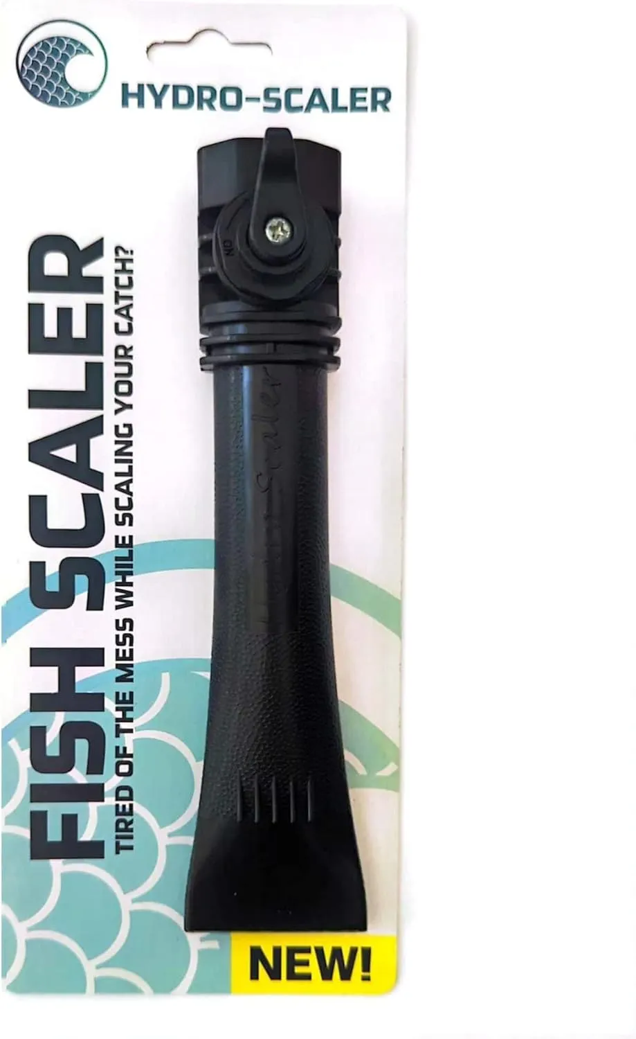 HydroScaler Fish Scaler - Water-Powered Fish Scale Remover - Durable Fish Descaler Tool - No Mess - Easy to Use Fish Cleaning Tools - Modern Fish Scale Scraper for Home, Commercial Use