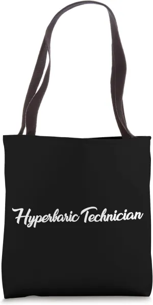 Hyperbaric Technician Lettering Outfit Underwater Medicine Tote Bag
