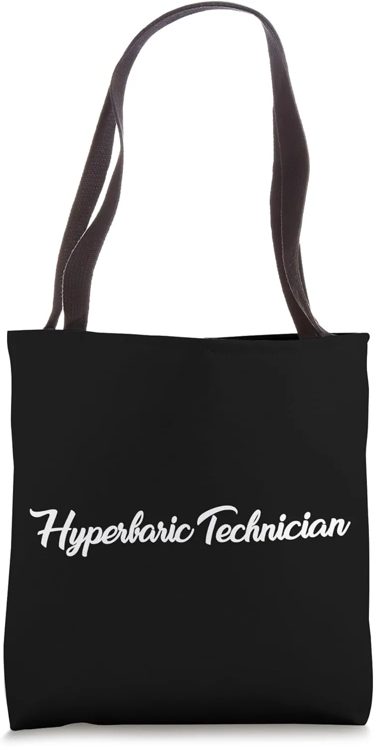 Hyperbaric Technician Lettering Outfit Underwater Medicine Tote Bag