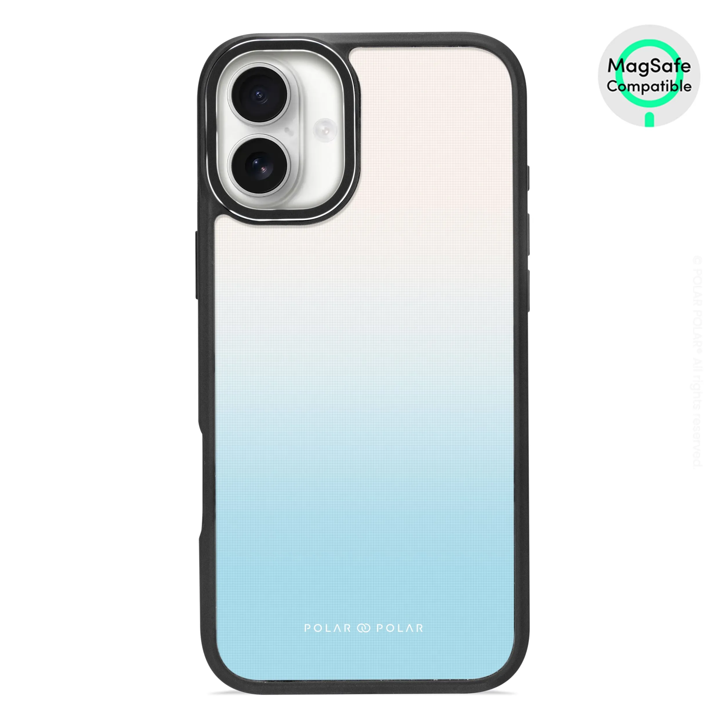Iceberg Pastel - iPhone 16 Plus Frosted Black Bumper MagSafe Case