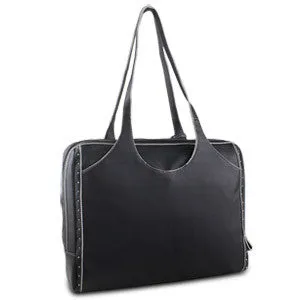 Icon Stella Series Black Vinyl Notebook Case with Bone Accent