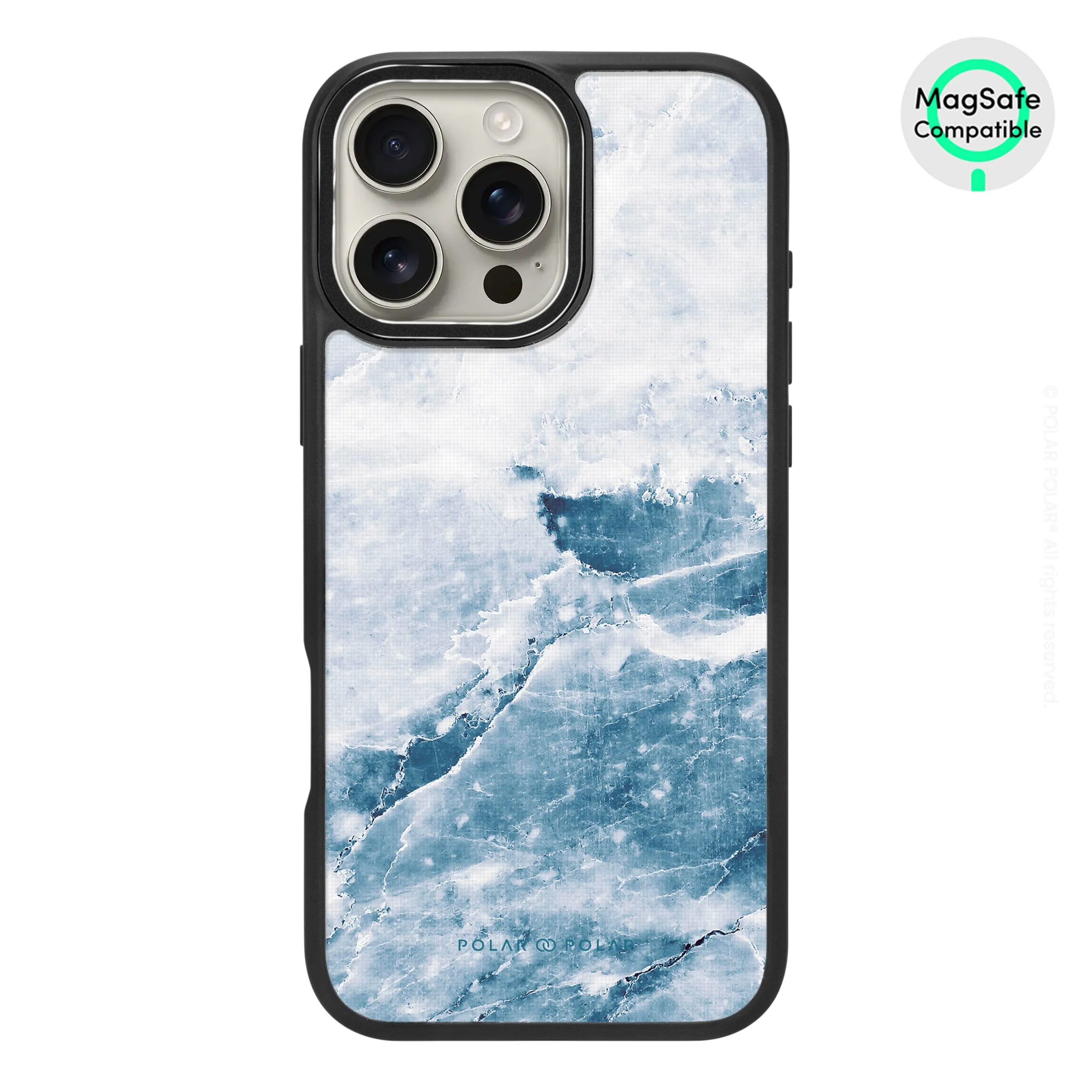 Icy - iPhone 16 Pro Max Frosted Black Bumper MagSafe Case
