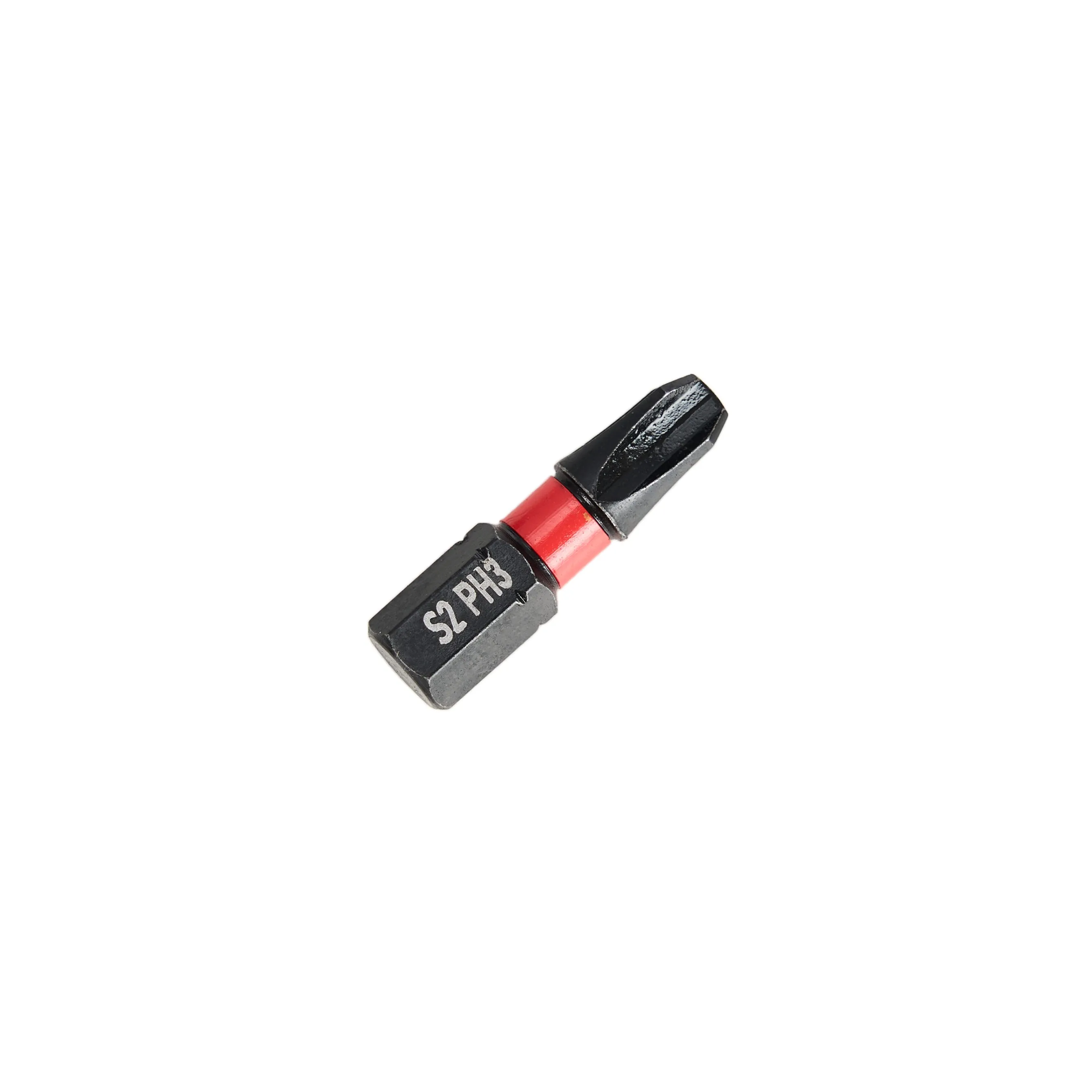 Impact Screwdriver Bits, Phillips PH3, 1/4" Shank, 1" Length, 25 pcs