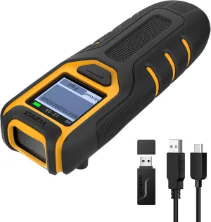 Inateck Barcode Scanner Bluetooth, 1D 2D QR Code Scanner Kabellos 2.4GHz, Portable Wireless Barcode-Scanner with Screen, Handscanner with APP and SDK, BCST-47