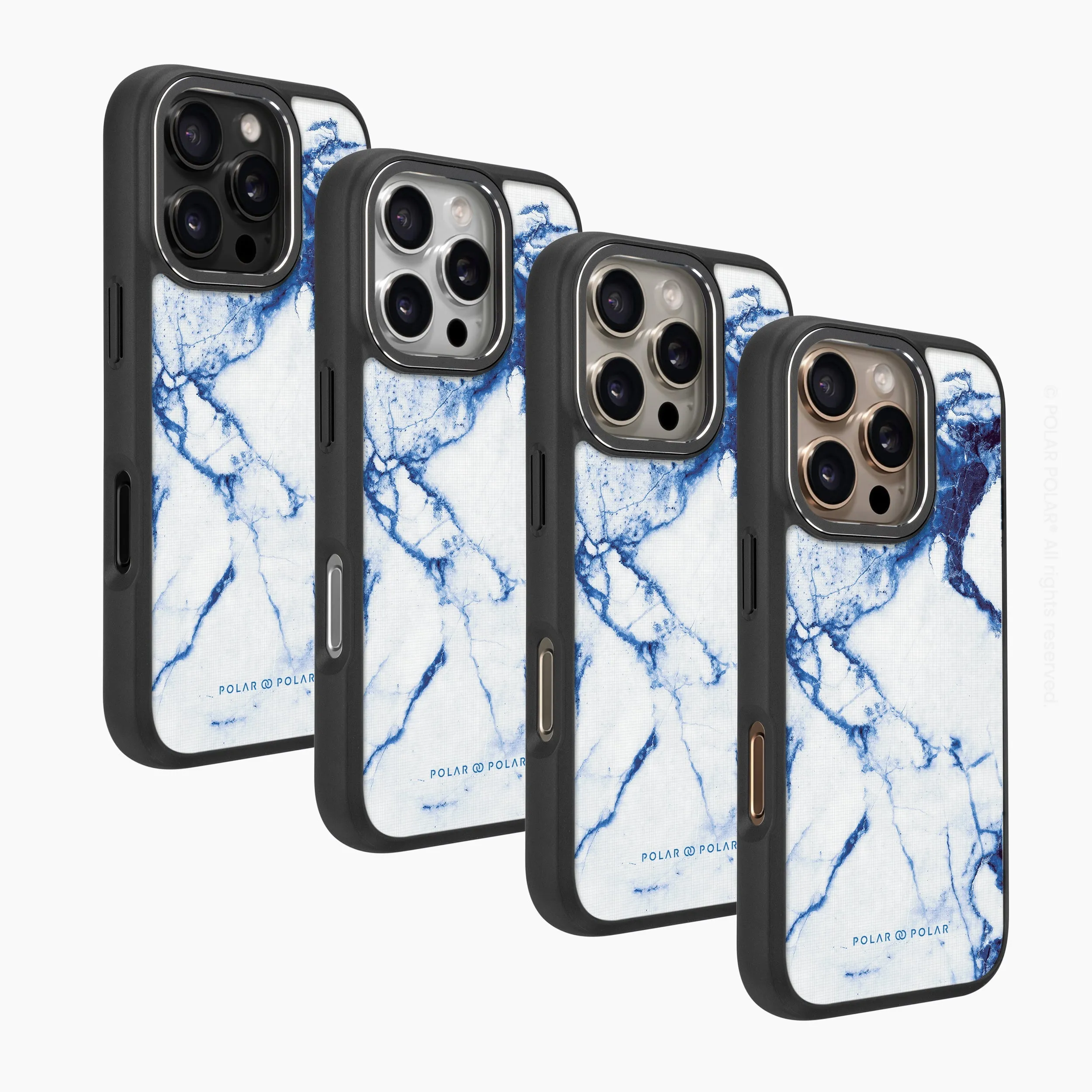 Indigo Vase - iPhone 16 Pro Max Frosted Black Bumper MagSafe Case