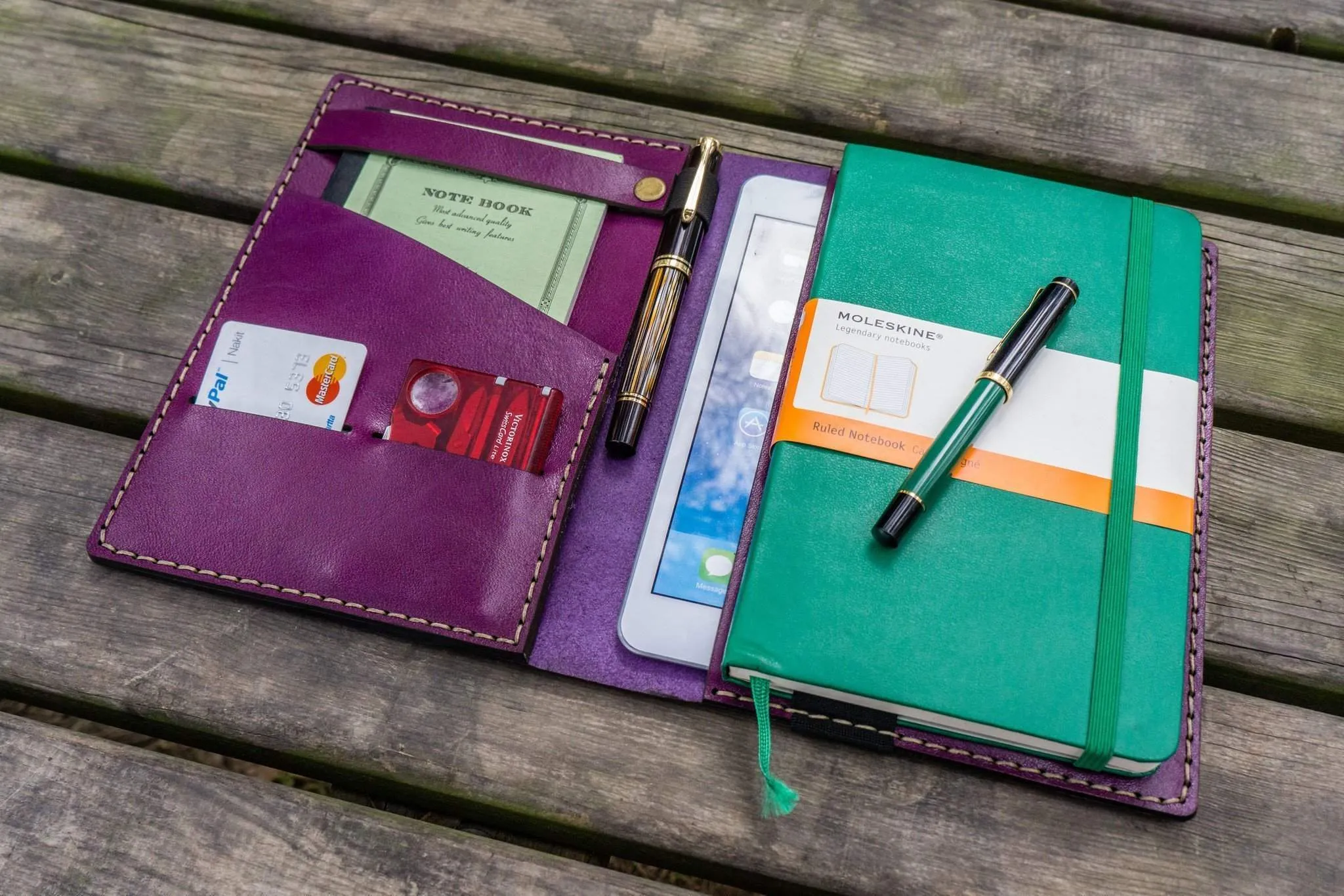iPad Mini & Large Moleskine Cover - Purple
