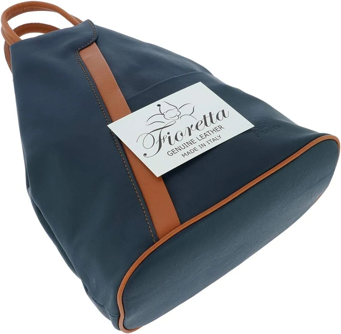 Italian Genuine Leather Top Handle Backpack Purse Shoulder Bag Handbag Rucksack For Women