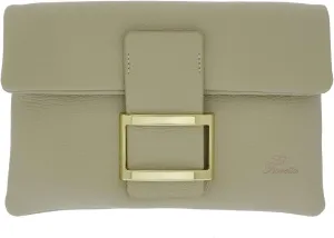Italian Genuine Leather Wristlet Crossbody Shoulder Bag Clutch Handbag For Women
