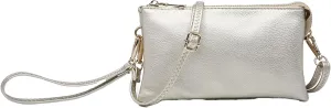 JEN & CO. Riley Small Crossbody Bags Vegan Leather Wristlet Wallets Clutch Purses Shoulder Handbag for Women