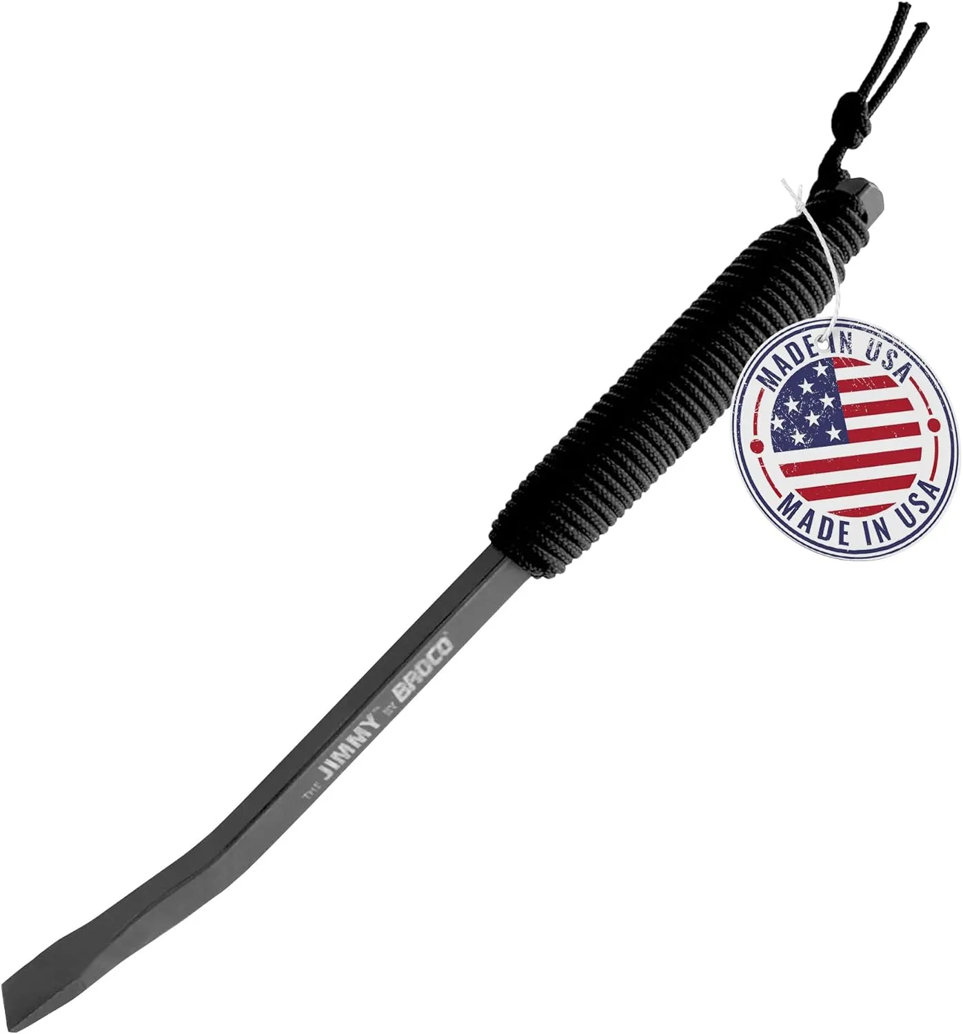 Jimmy Tactical Pry Bar, EDC, Rescue & Breaching Tool, Durable Steel, Comfort Grip, Nail Puller Tool, Crowbar, 10.5inch Prybar