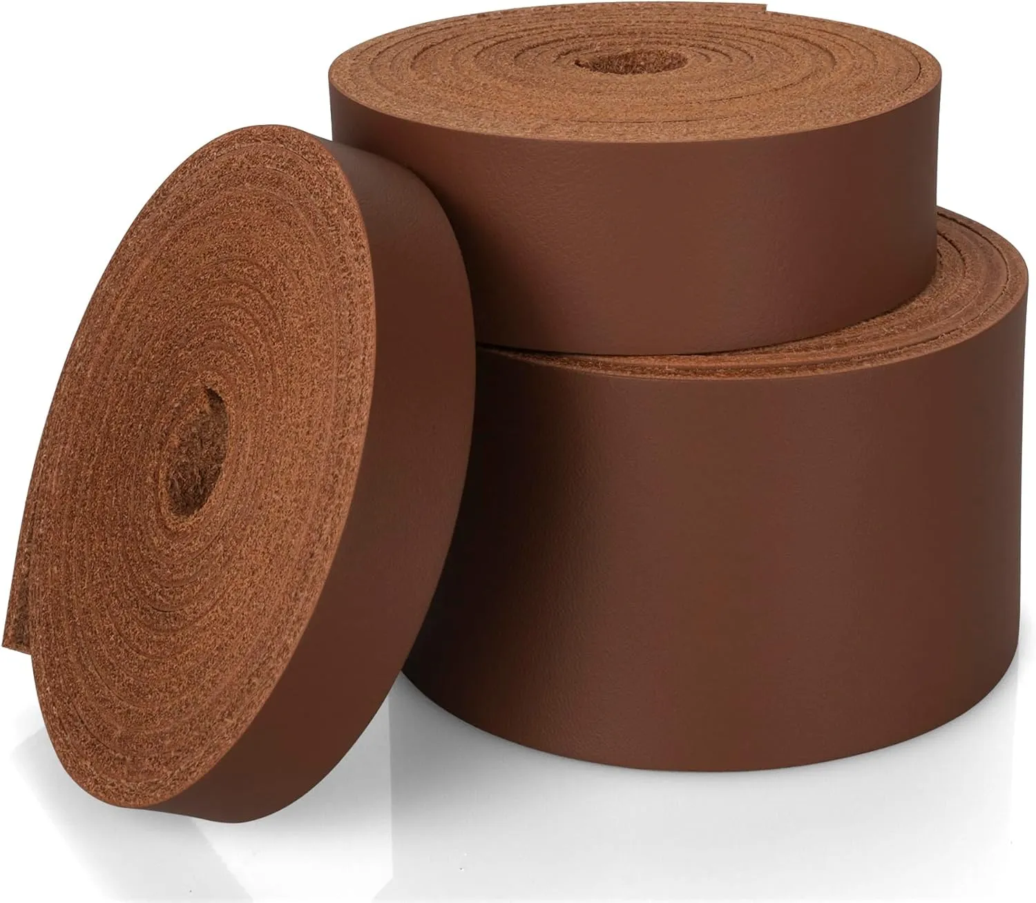 JinRuiKJ Top Grain Leather Strap - 1/2 Inch Wide 72 Inches Long Light Brown Leather Strips - Very Suitable for DIY Arts & Craft Projects, Traction Ropes, Bag Straps, Furniture Handles