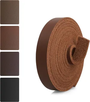 JinRuiKJ Top Grain Leather Strap - 1/2 Inch Wide 72 Inches Long Light Brown Leather Strips - Very Suitable for DIY Arts & Craft Projects, Traction Ropes, Bag Straps, Furniture Handles