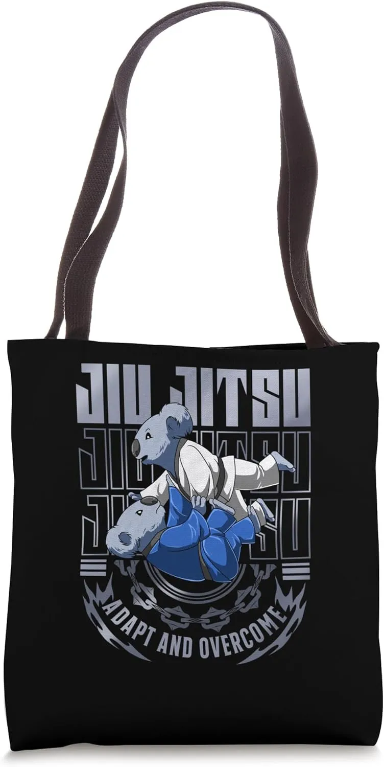 Jiu Jitsu Adapt and Overcome - Grappling BJJ Fighting Koalas Tote Bag