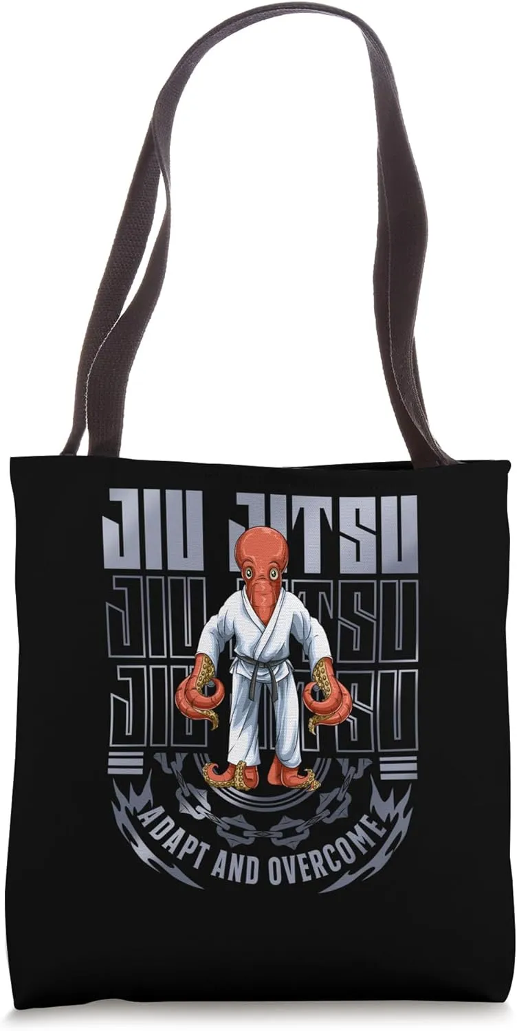 Jiu Jitsu Adapt and Overcome - Grappling BJJ Octopus Tote Bag