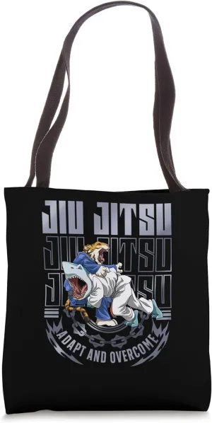 Jiu Jitsu Adapt and Overcome - Grappling BJJ Shark Tote Bag