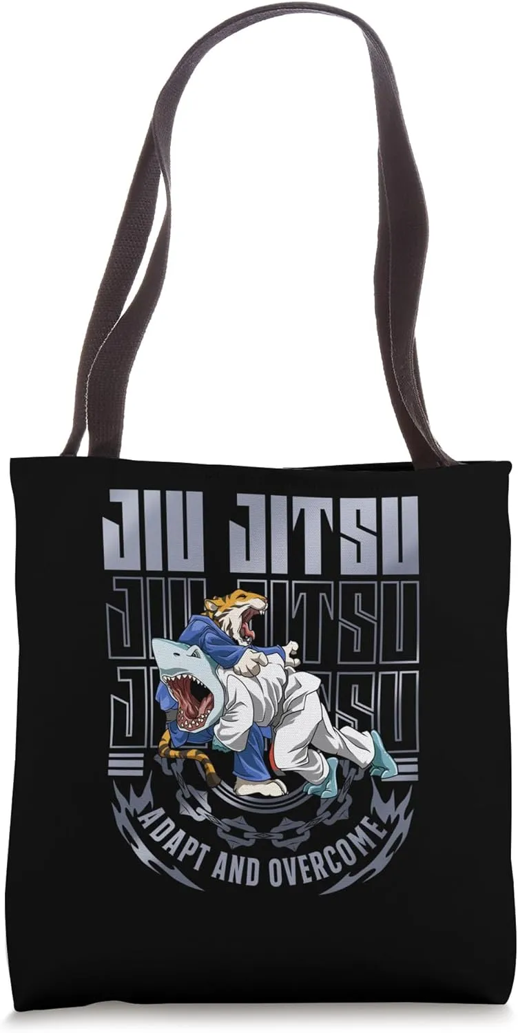 Jiu Jitsu Adapt and Overcome - Grappling BJJ Shark Tote Bag