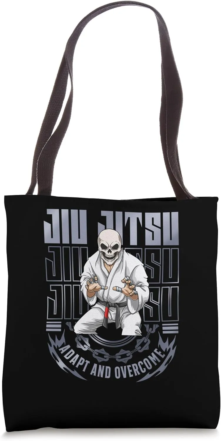 Jiu Jitsu Adapt and Overcome - Grappling BJJ Skeleton Tote Bag