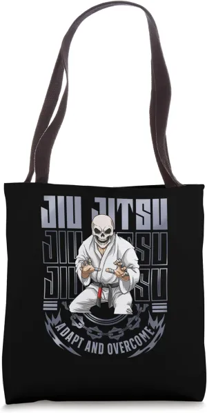 Jiu Jitsu Adapt and Overcome - Grappling BJJ Skeleton Tote Bag