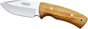 Joker Pecari skinning knife, 3.34 in MOVA blade, leather sheath, olive wood handles, 170 grams, CO22   multipurpose gift card
