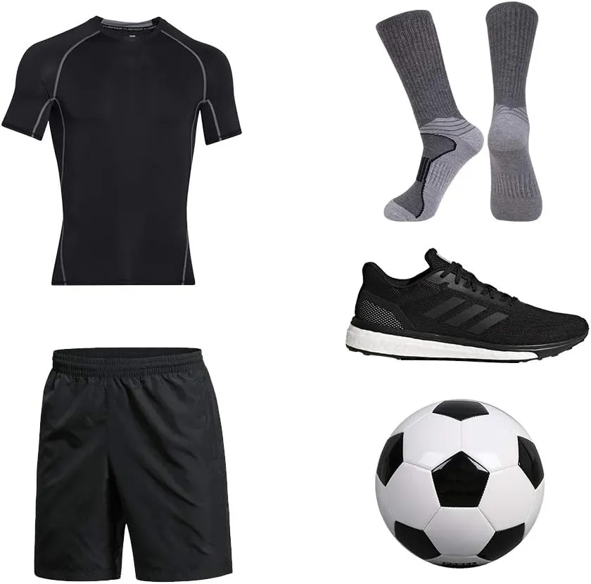 JOYNÉE Mens Athletic Performance Crew Socks for Running and Training 6 Pack
