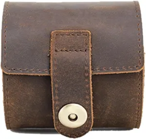 JSEIAJB Cowhide Travel Portable Watch Box With Single Layer Cowhide Mechanical Watch Storage Box