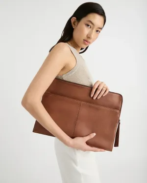 JUJU & Co Leather Laptop Sleeve   Document Holder - 3 colours