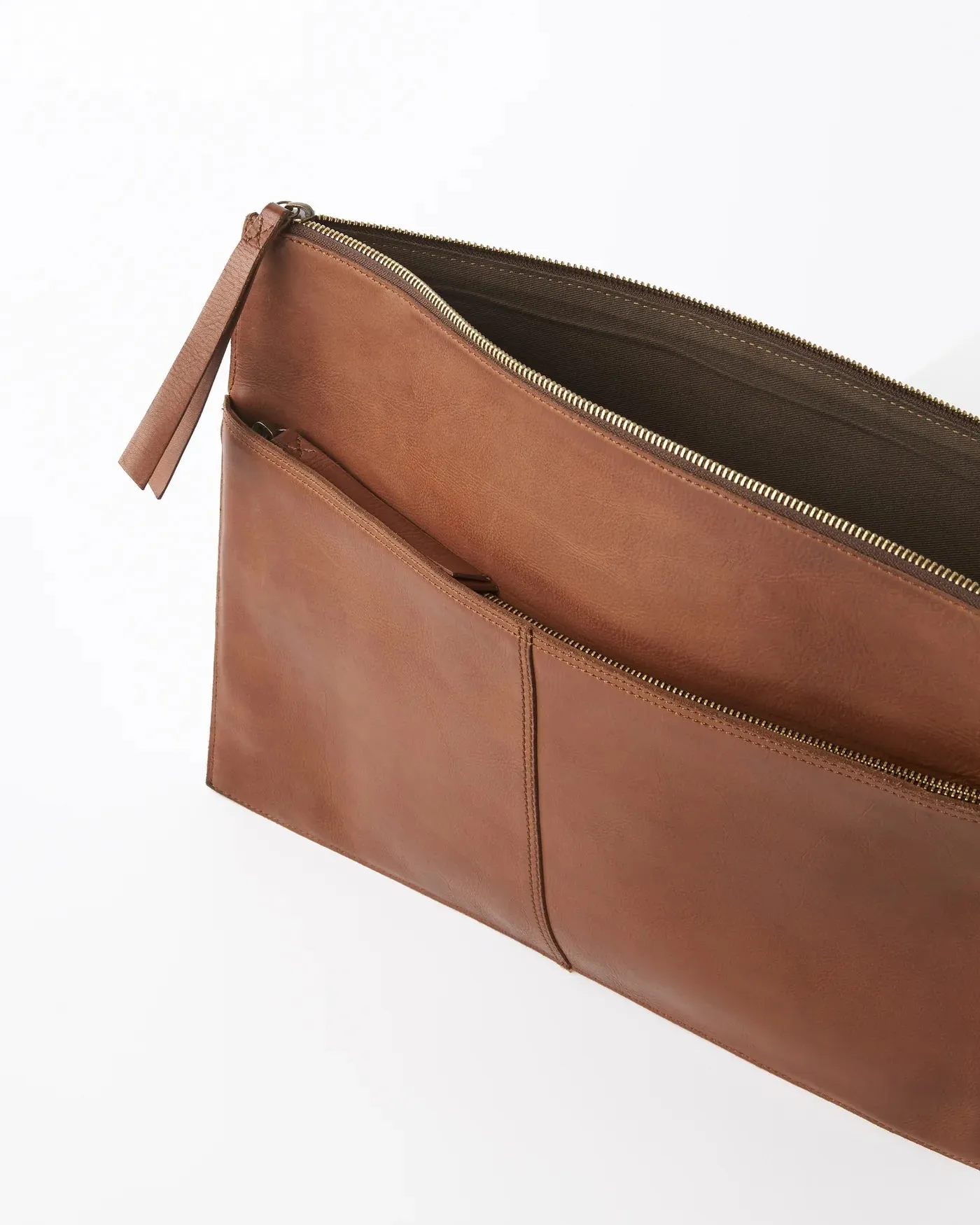 JUJU & Co Leather Laptop Sleeve   Document Holder - 3 colours