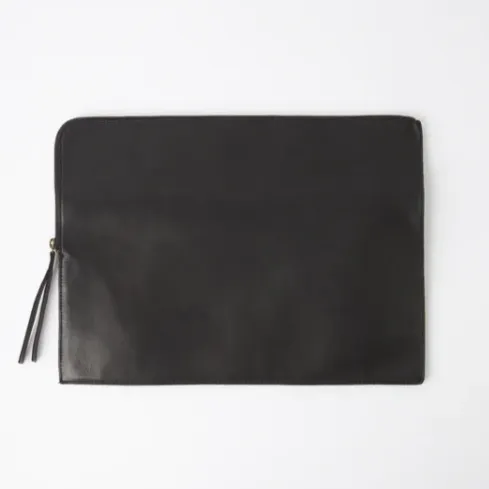 JUJU & Co Leather Laptop Sleeve   Document Holder - 3 colours