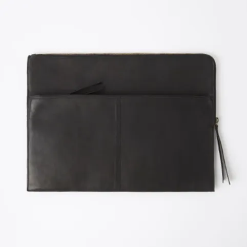 JUJU & Co Leather Laptop Sleeve   Document Holder - 3 colours