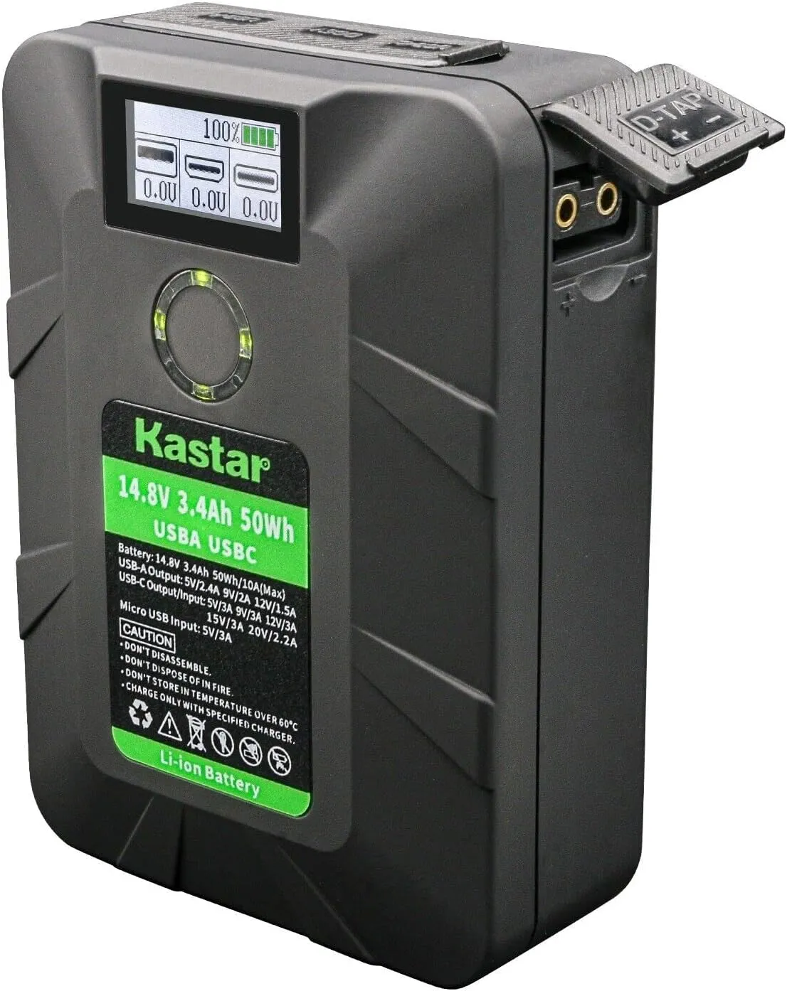 Kastar BP-Y50W V-Mount Battery Compatible with DSR-450WSP DSR-450WSPL DSR-50 DSR-50P (Portable Recorder) DSR-500WS DSR-500WSL DSR-500WSP DSR-500WSPL DSR-570WS DSR-570WSL Camera