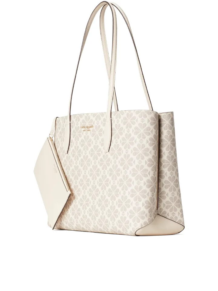 Kate Spade PXR00360 Flower Coated Canvas All Day Large Tote Parchment Multi