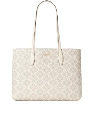 Kate Spade PXR00360 Flower Coated Canvas All Day Large Tote Parchment Multi