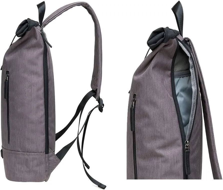KAUKKO Large Multipurpose Backpack Satchel bags for Hiking Camping Travel with Laptop Compartment (06-2-Blackgrey)