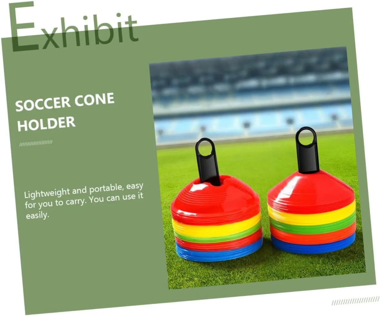 KESYOO Shelf Sport Cones Football Cone Football Pylons Football Field Markers Soccer Training Cones Soccer Post