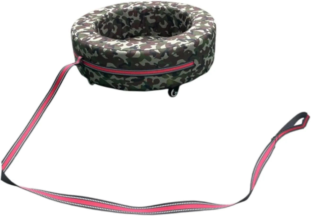 Kids Hand Pulled Cart Interactive Toy Children's Soft Tire Cart Sensory Training for Park Outdoor Indoor Group Activities