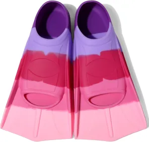 Kids Swim Fins, Short Blade Non-Slip Heel Pool Training Flippers for Youth Lightweight Design XS