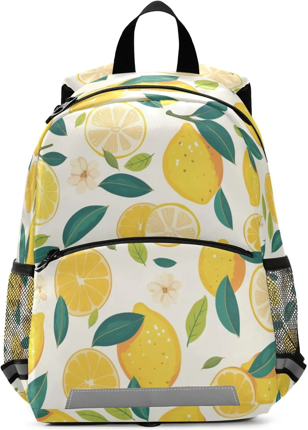KLL School Back Packs for Boys Mini Water Resistant Bookbag for Primary School Travel Outdoor Daypack, Fresh Lemons Hand