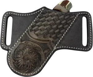 Knife Sheath, Leather Knife Sheath for Belt, Pocket Knife Holster Pouch,Folding Knife Holster