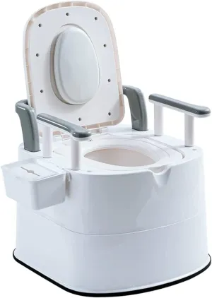 KOHARA Adult Portable Potty, with Detachable Inner Bucket and Removable Toilet Paper Holder Lightweight Outdoor Indoor Toilet for Camping Hiking RV Boating and Trip Toilet Chair